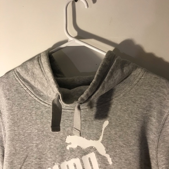 Light grey Puma cowl/turtleneck sweater - Picture 3 of 5